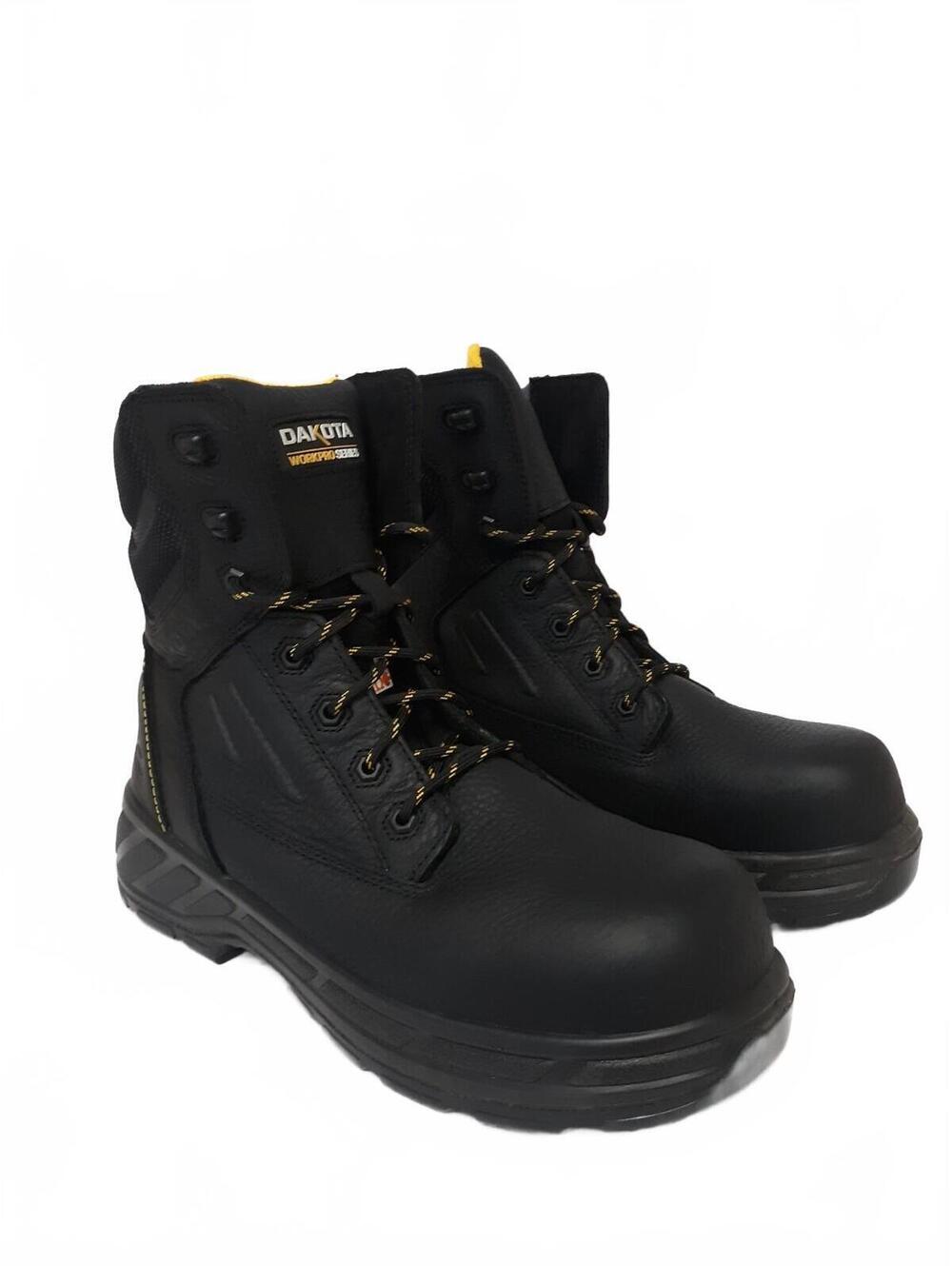 Dakota Mens 8100 Comp Toe Boot Black Regular Size 11M